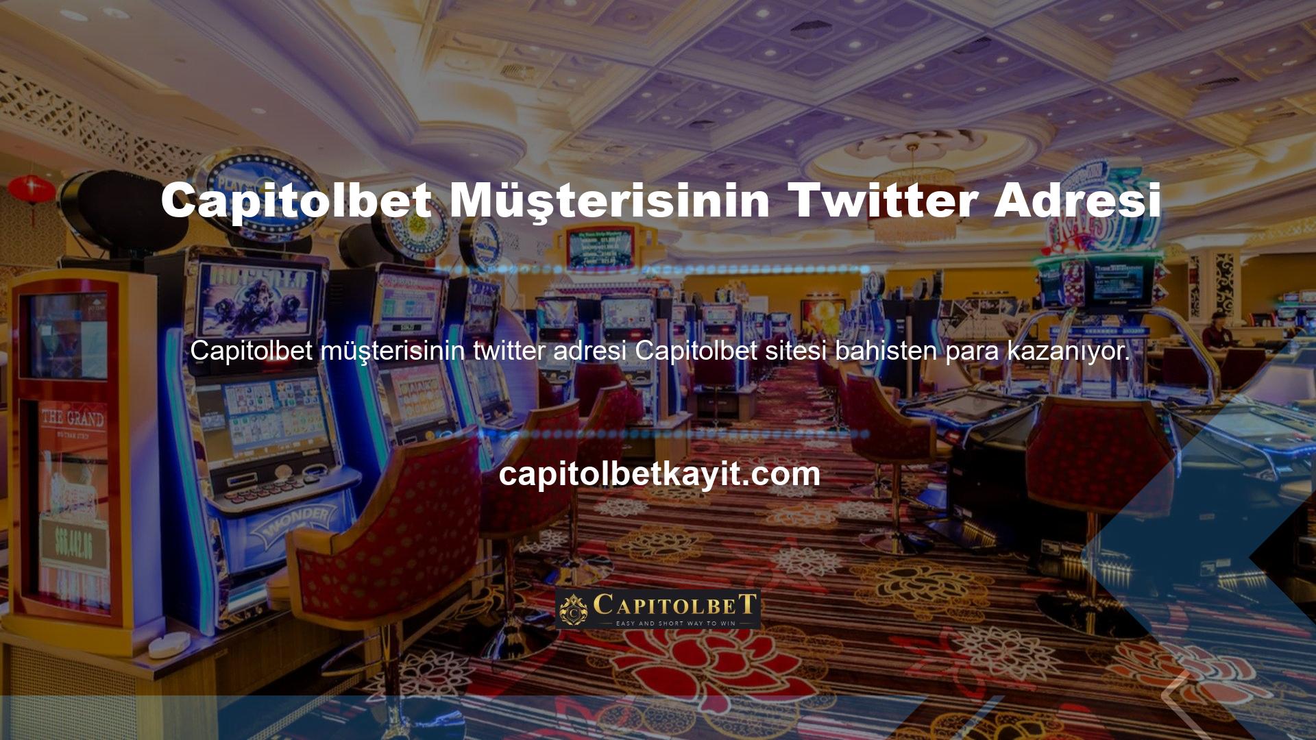 Capitolbet Müşteri'nin Twitter adres sayfasına üye olmak çok kolay